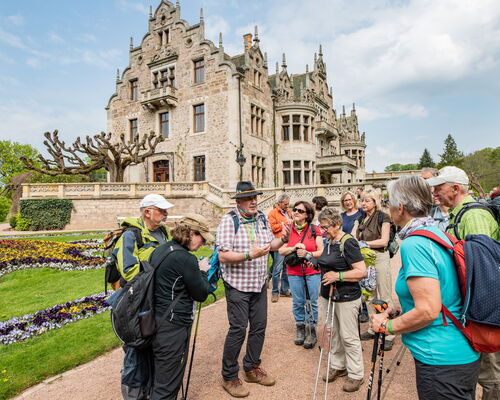 Wanderung mit Wanderführer Hartmut Werner im Schlosspark Altenstein