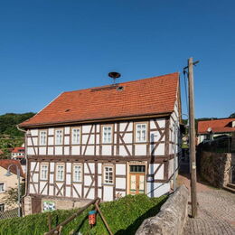 Außenaufnahme Heimatmuseum Steinbach mit Fachwerk