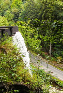 Blick von der Spitze des Trusetaler Wasserfalls