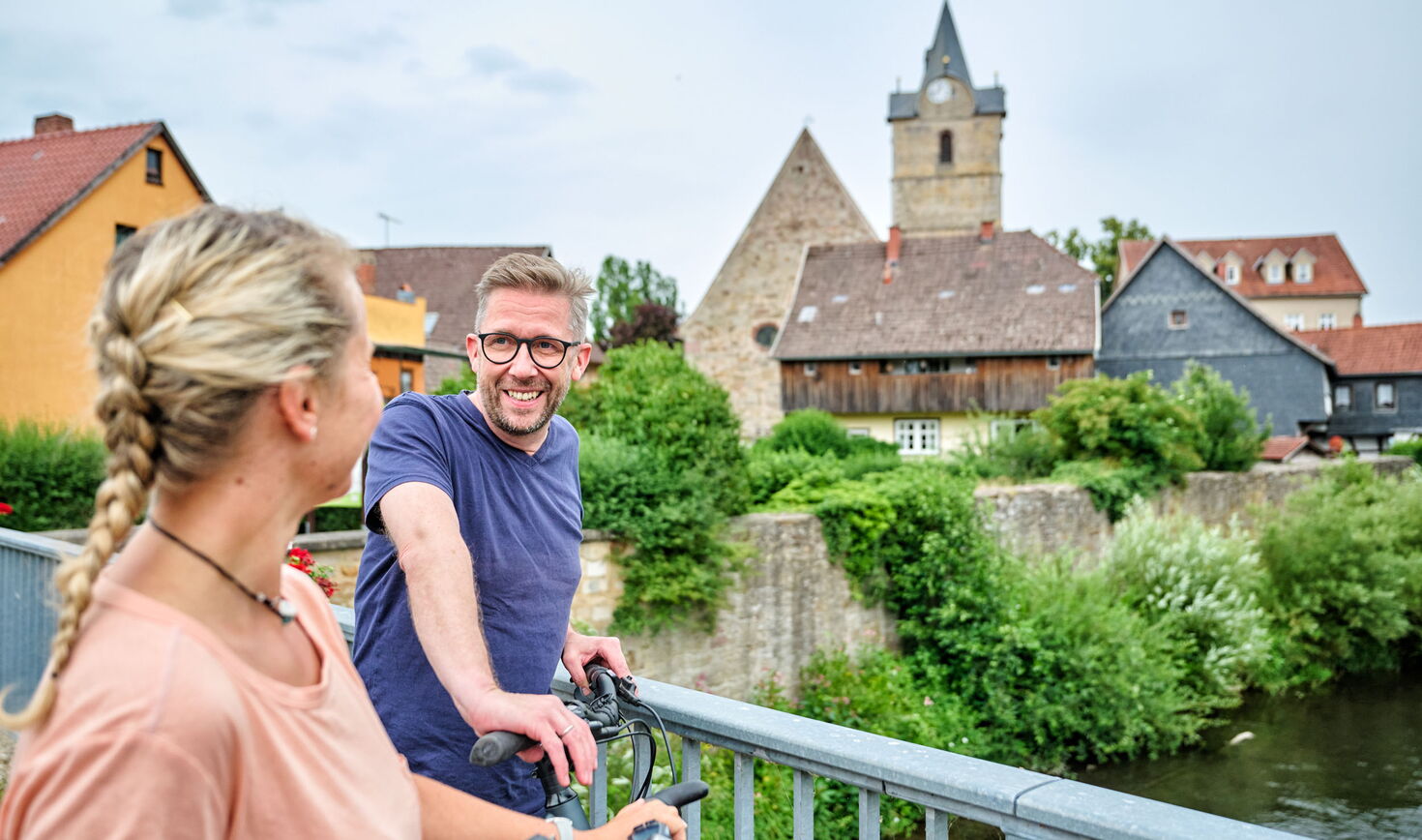 Radfahrer am Werratalradweg