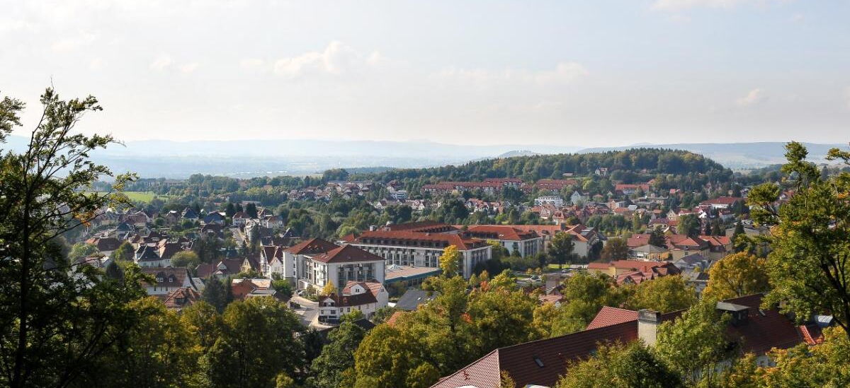 Heller Blick mit Blick auf Bad Liebenstein