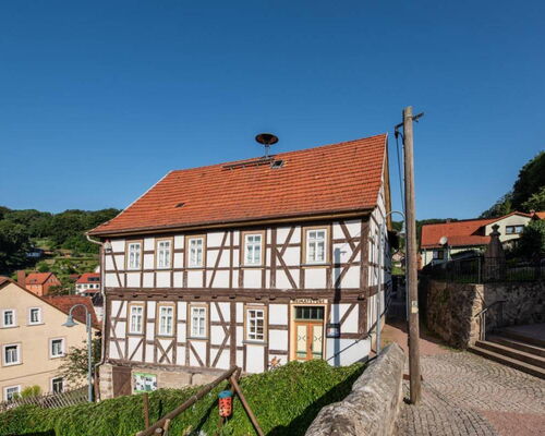 Außenaufnahme Heimatmuseum Steinbach mit Fachwerk
