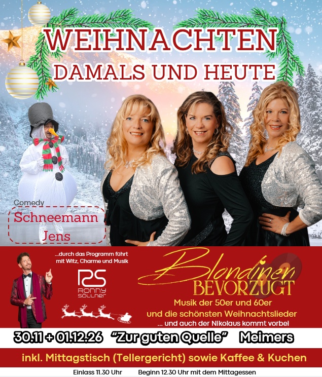 Bild zur Veranstaltung: Weihnachten Damals & Heute