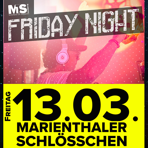 Bild zur Veranstaltung: FRIDAY NIGHT 13.03.26 – DJW1 – AMAZING DANCE MUSIC
