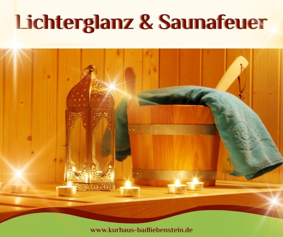 Bild zur Veranstaltung: Lichterglanz & Saunafeuer - Lange Saunanacht -